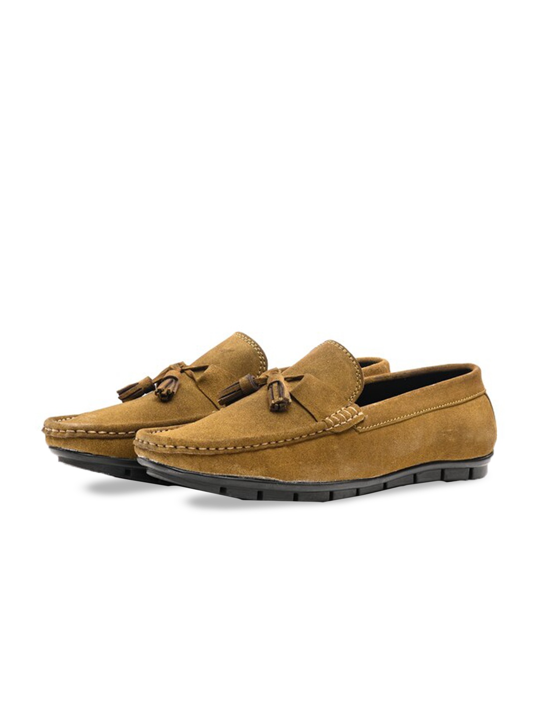 

ITALIAN ELEGANZA Men Round Toe Lightweight Loafers, Green
