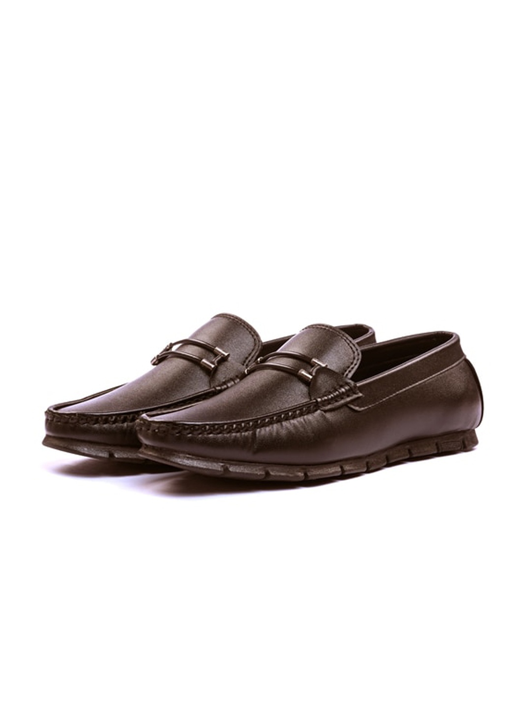 

ITALIAN ELEGANZA Men Printed Loafers, Brown