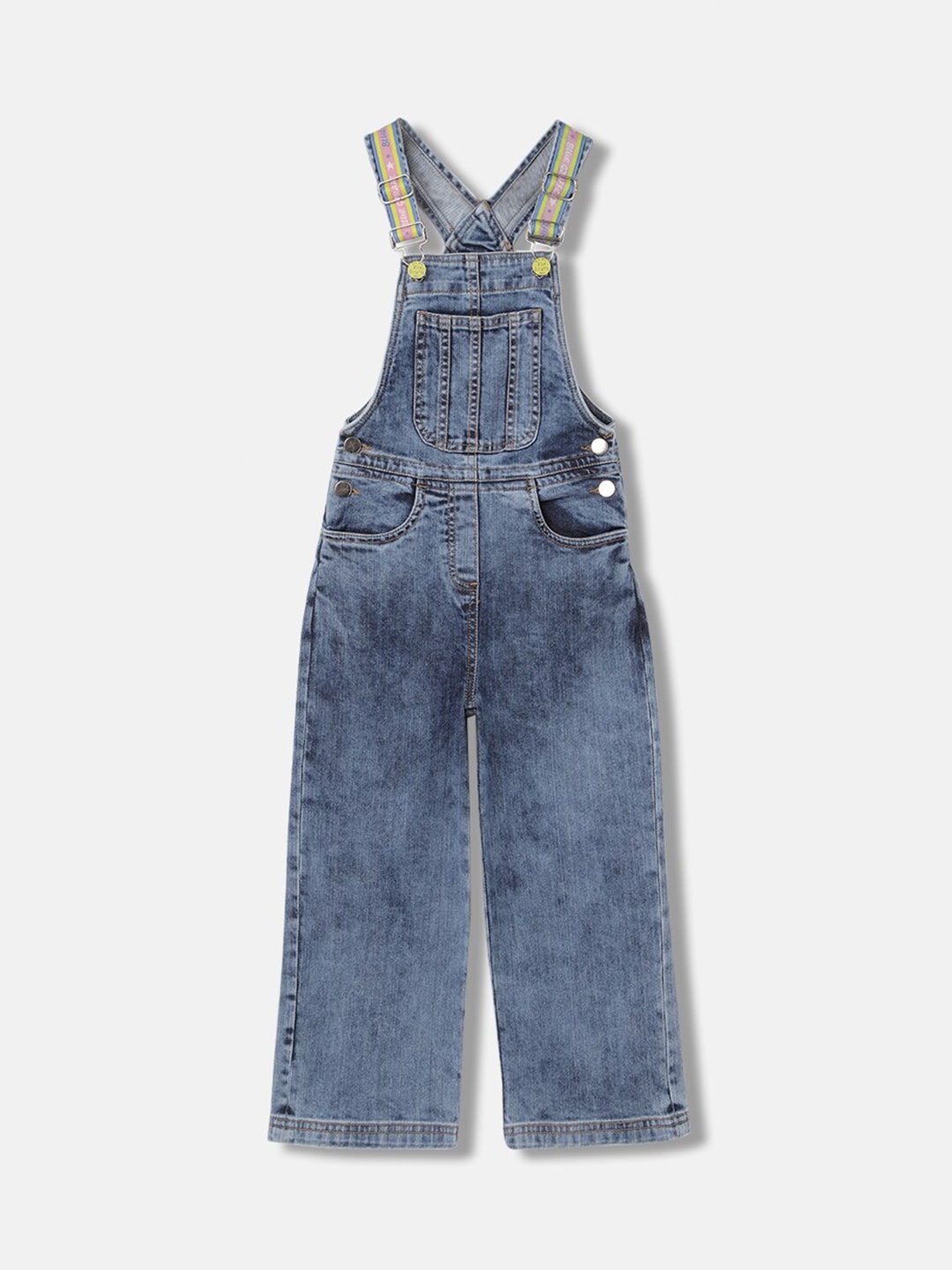 

Blue Giraffe Girls Shoulder Straps Sleeveless Dungarees