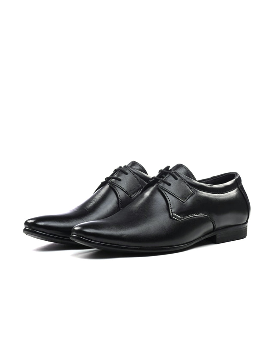 

ITALIAN ELEGANZA Men Leather Formal Derbys, Black