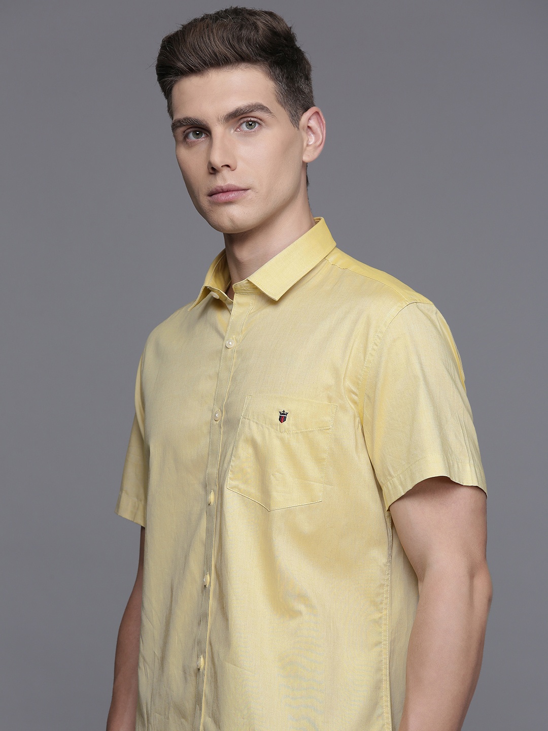

Louis Philippe Sport Pure Cotton Slim Fit Casual Shirt, Beige