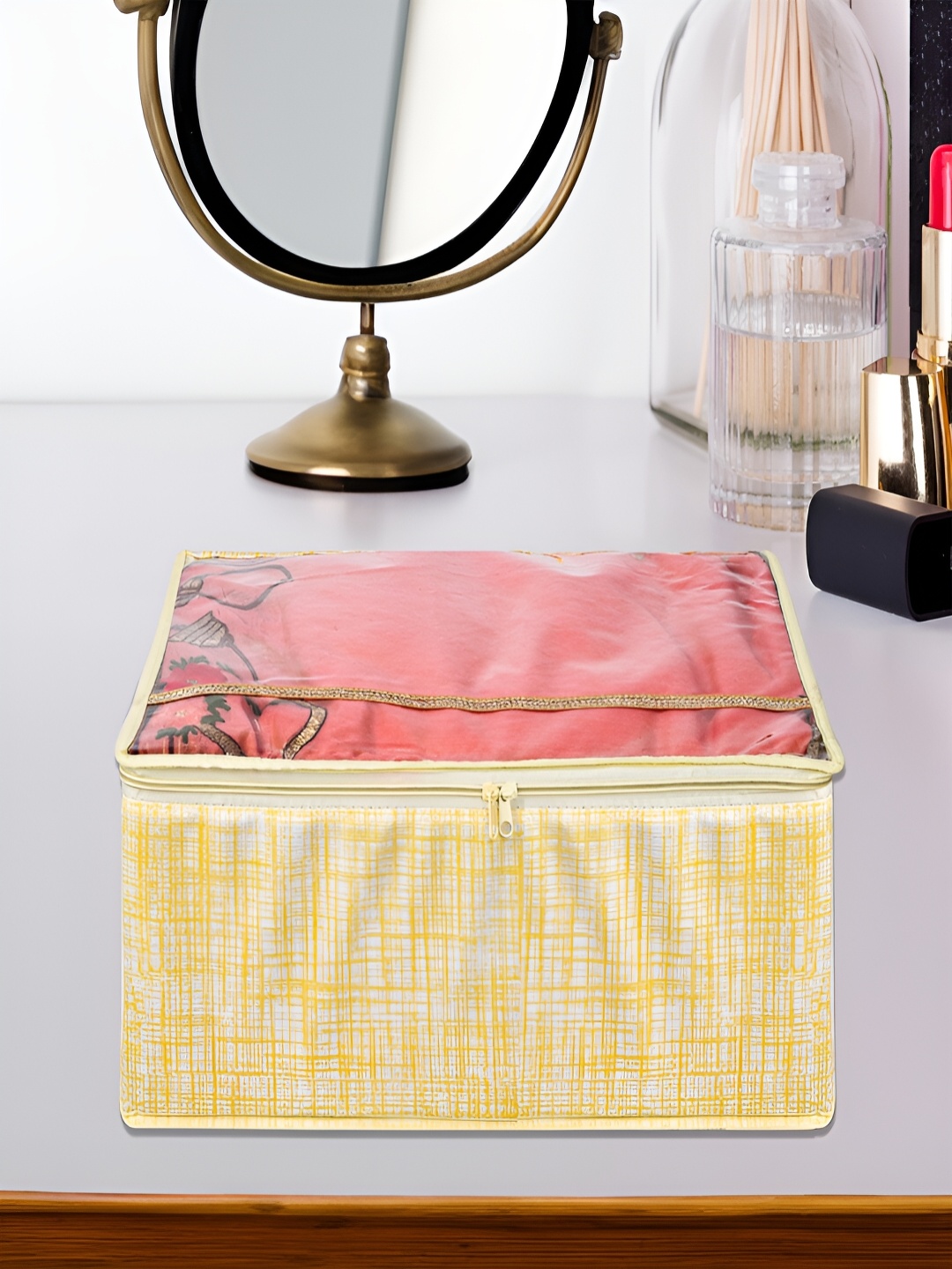 

Kuber Industries Yellow 6 Pieces Regular Multi-Utility Storage Bag Organisers