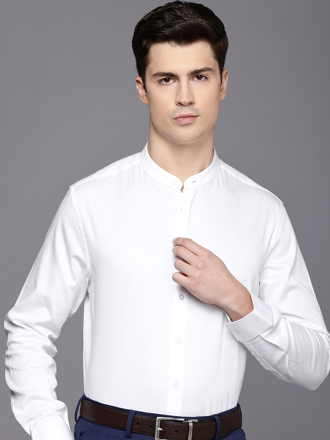 

Louis Philippe Pure Cotton Slim Fit Formal Shirt, White