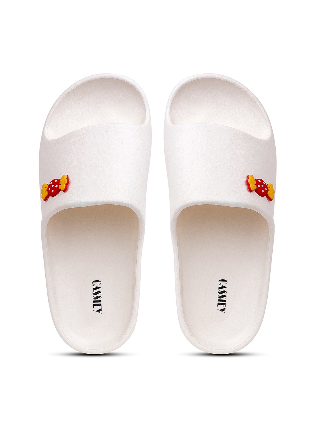 

CASSIEY Women Anti-Skid Sliders, White