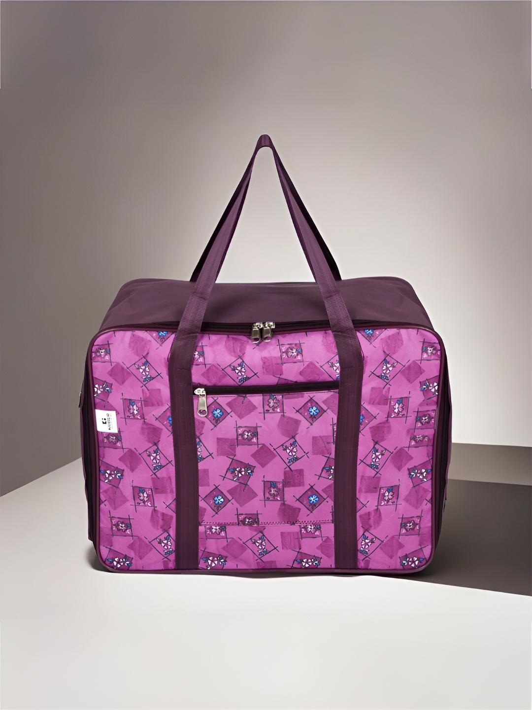 

Kuber Industries Purple & Brown Regular Multi-Utility Storage Bag Organiser