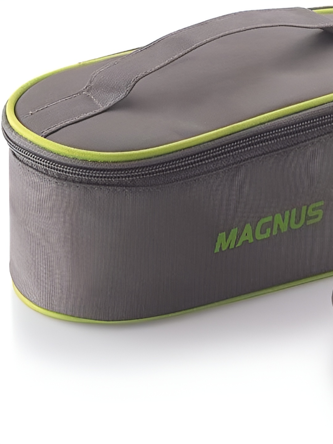 

MAGNUS Grey & Silver Toned 3 Pcs Lunch Box Containers