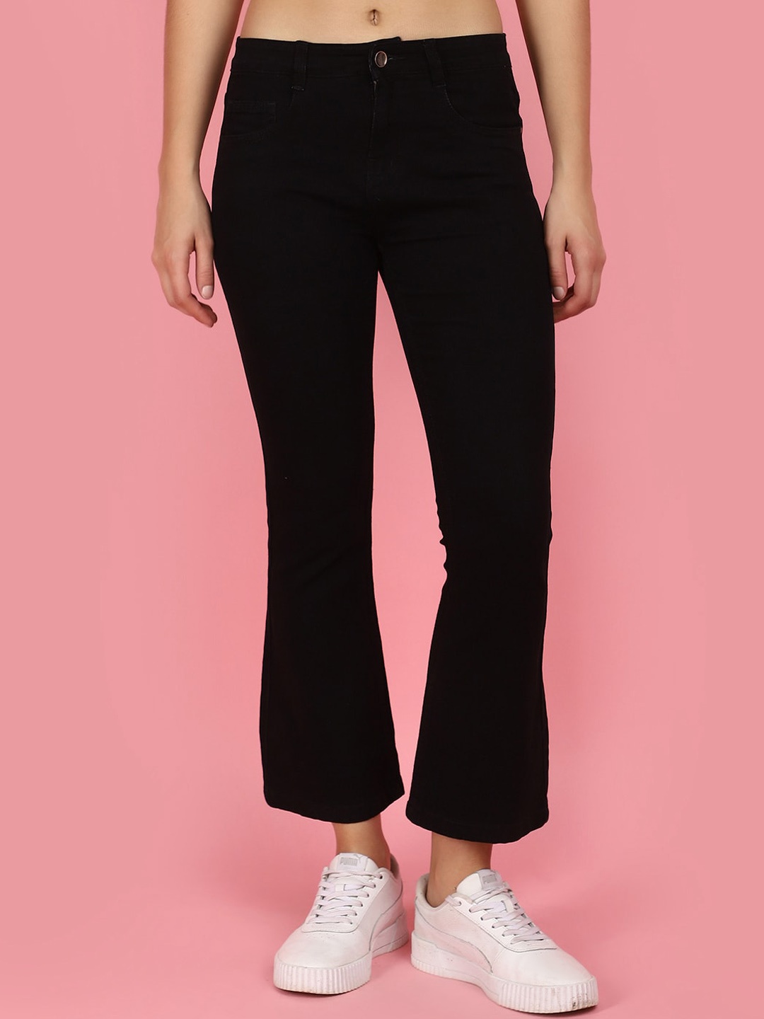 

V-Mart Women Clean Look High-Rise Denim Jeans, Black