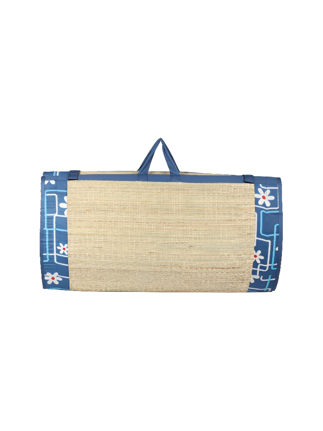 

KALA DARSHAN CRAFTS BAZAR Blue Foldable Korai Grass Carpet