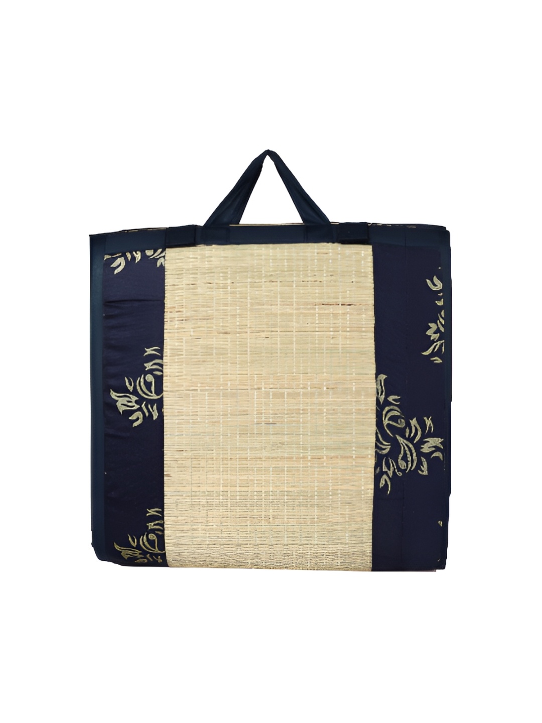 

KALA DARSHAN CRAFTS BAZAR Blue Foldable Korai Grass Carpet