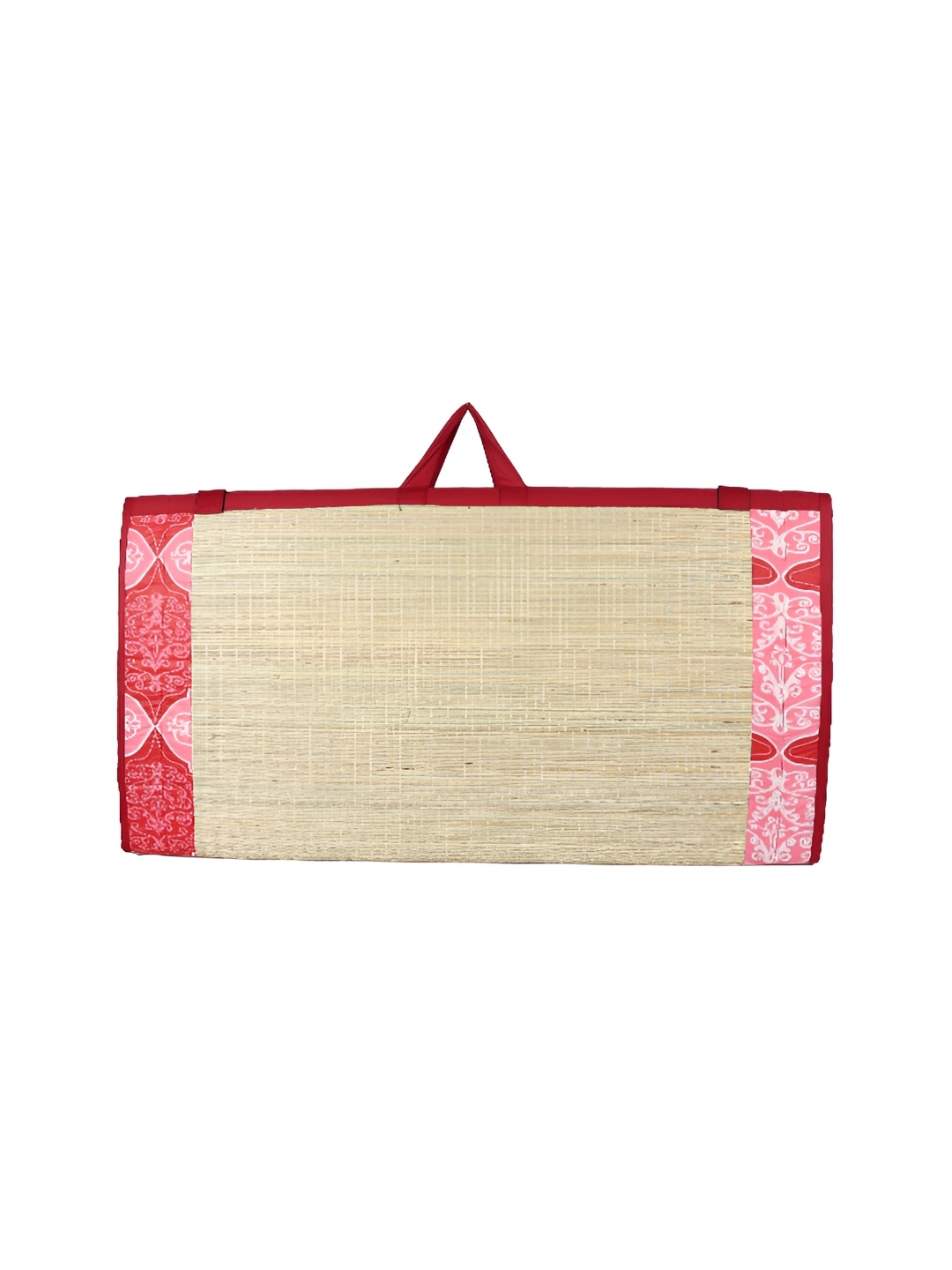 

KALA DARSHAN CRAFTS BAZAR Maroon Cotton Foldable Korai Grass Carpet