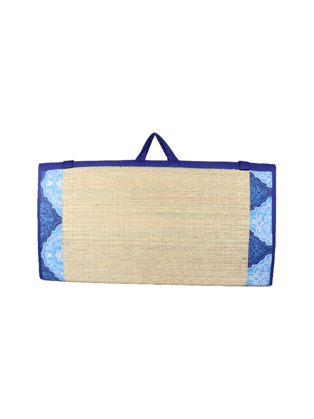 

KALA DARSHAN CRAFTS BAZAR Blue Foldable Korai Grass Carpet