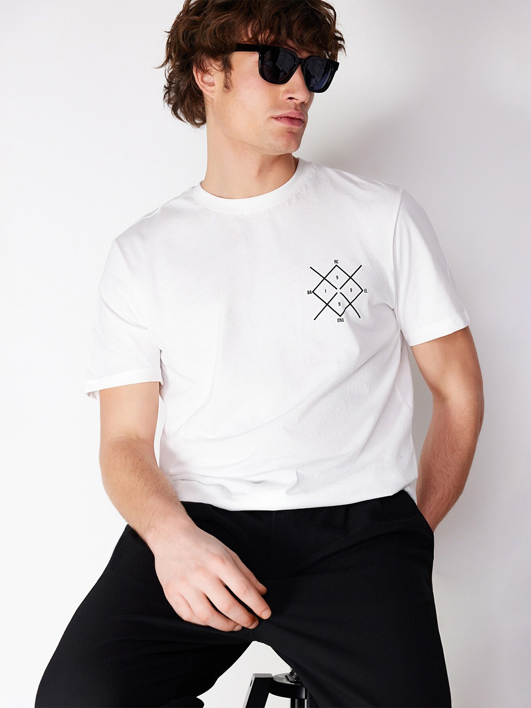 

Trendyol Round Neck T-shirt, White