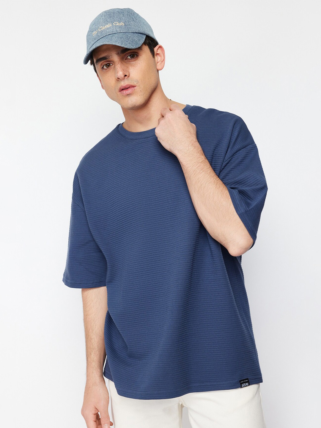 

Trendyol Regular Sleeves Round Neck Cotton T-shirt, Blue