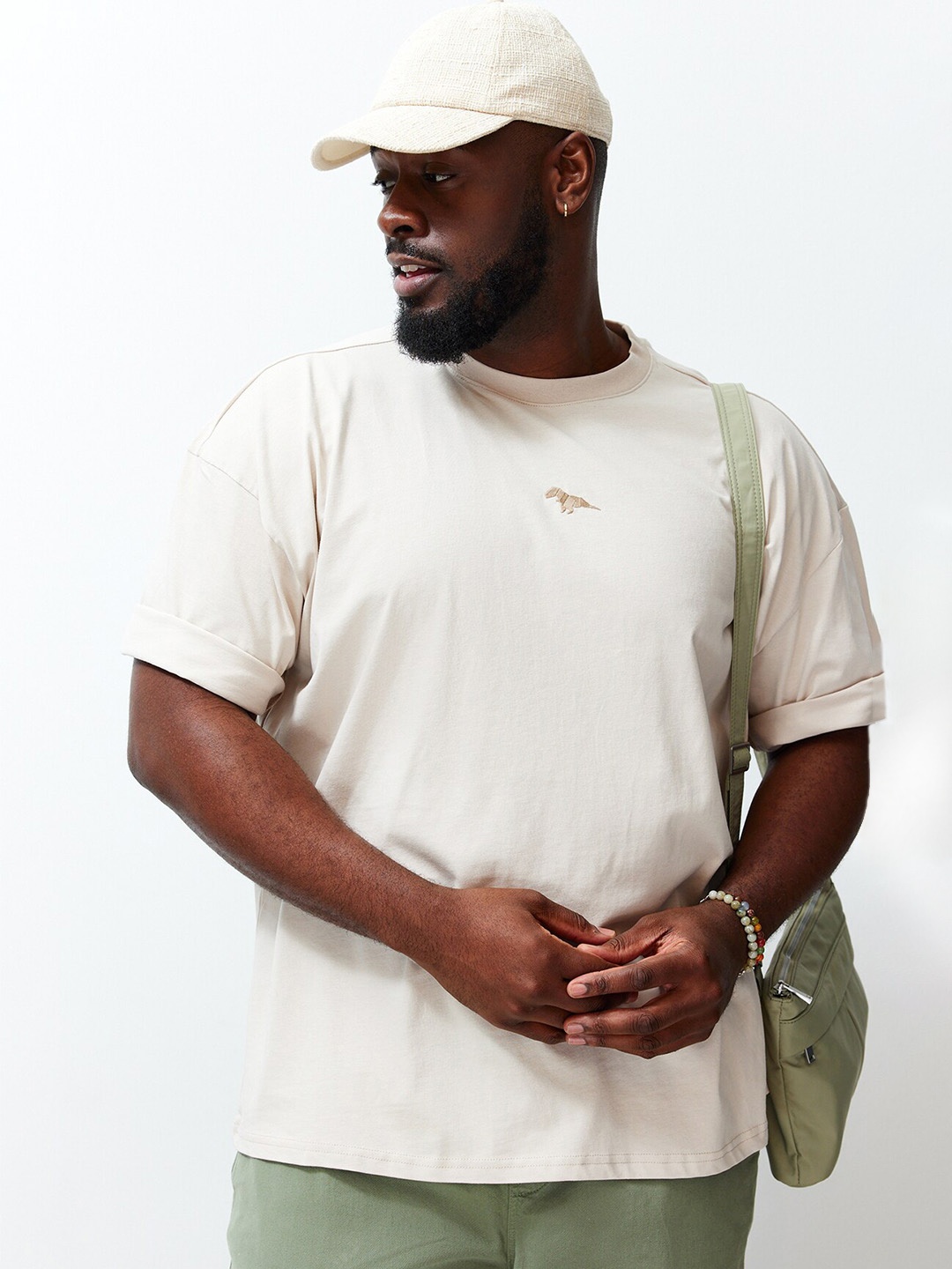 

Trendyol Round Neck T-shirt, Off white