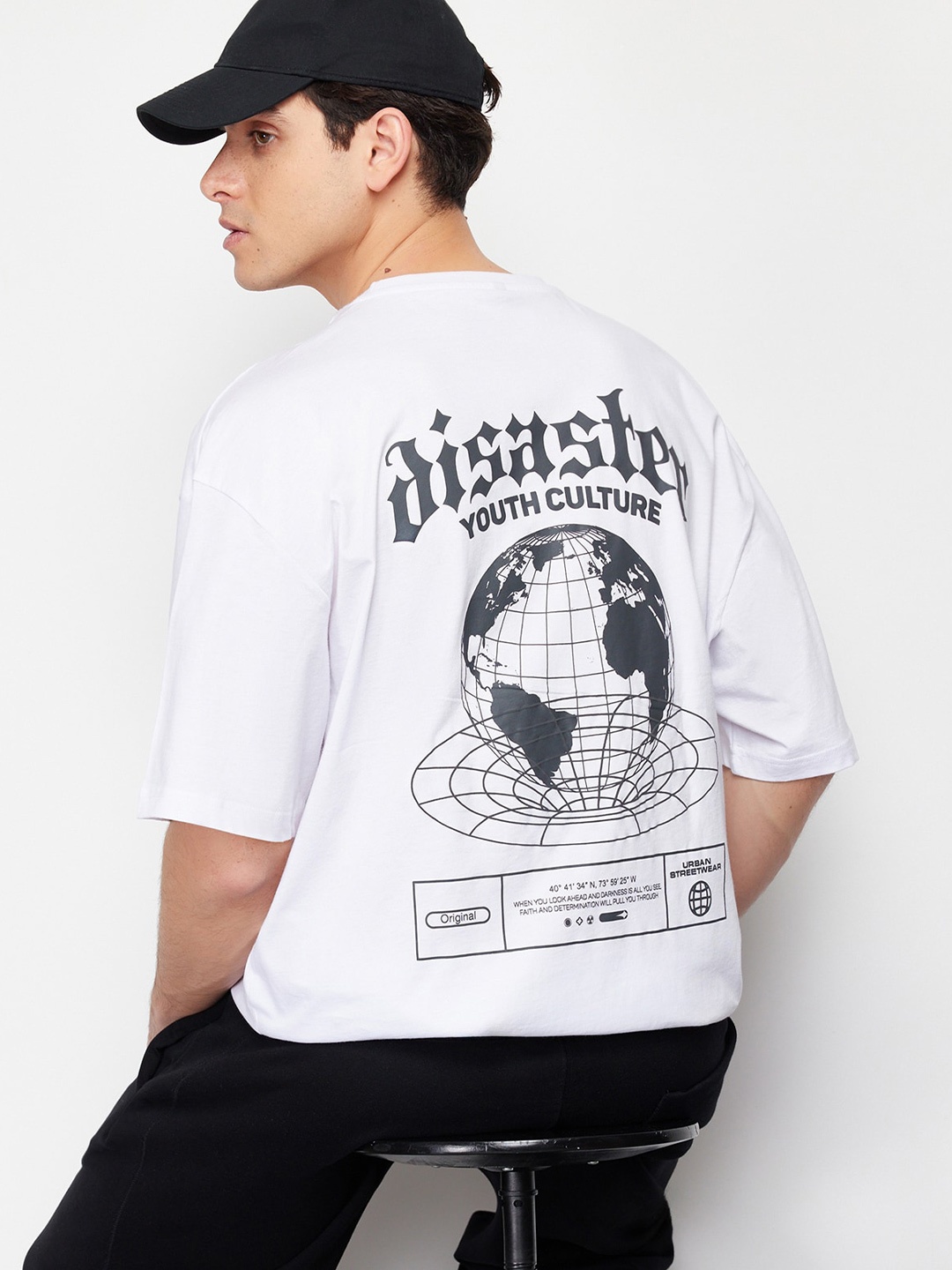 

Trendyol Typography Printed Cotton T-shirt, White