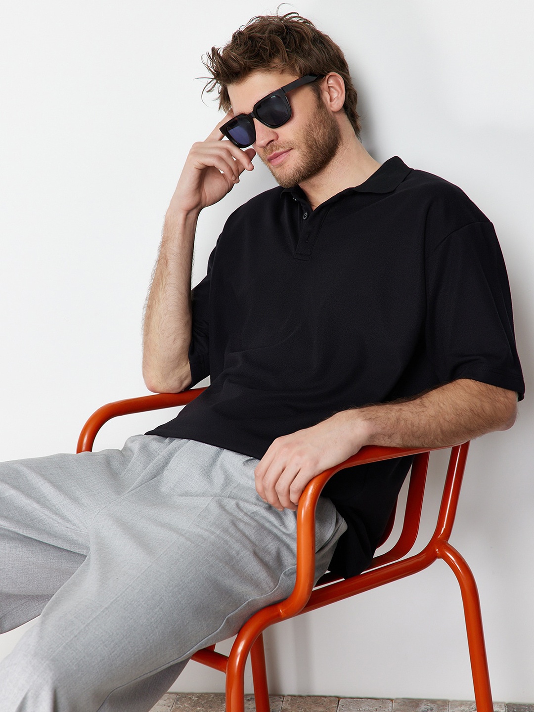 

Trendyol Polo Collar T-shirt, Black