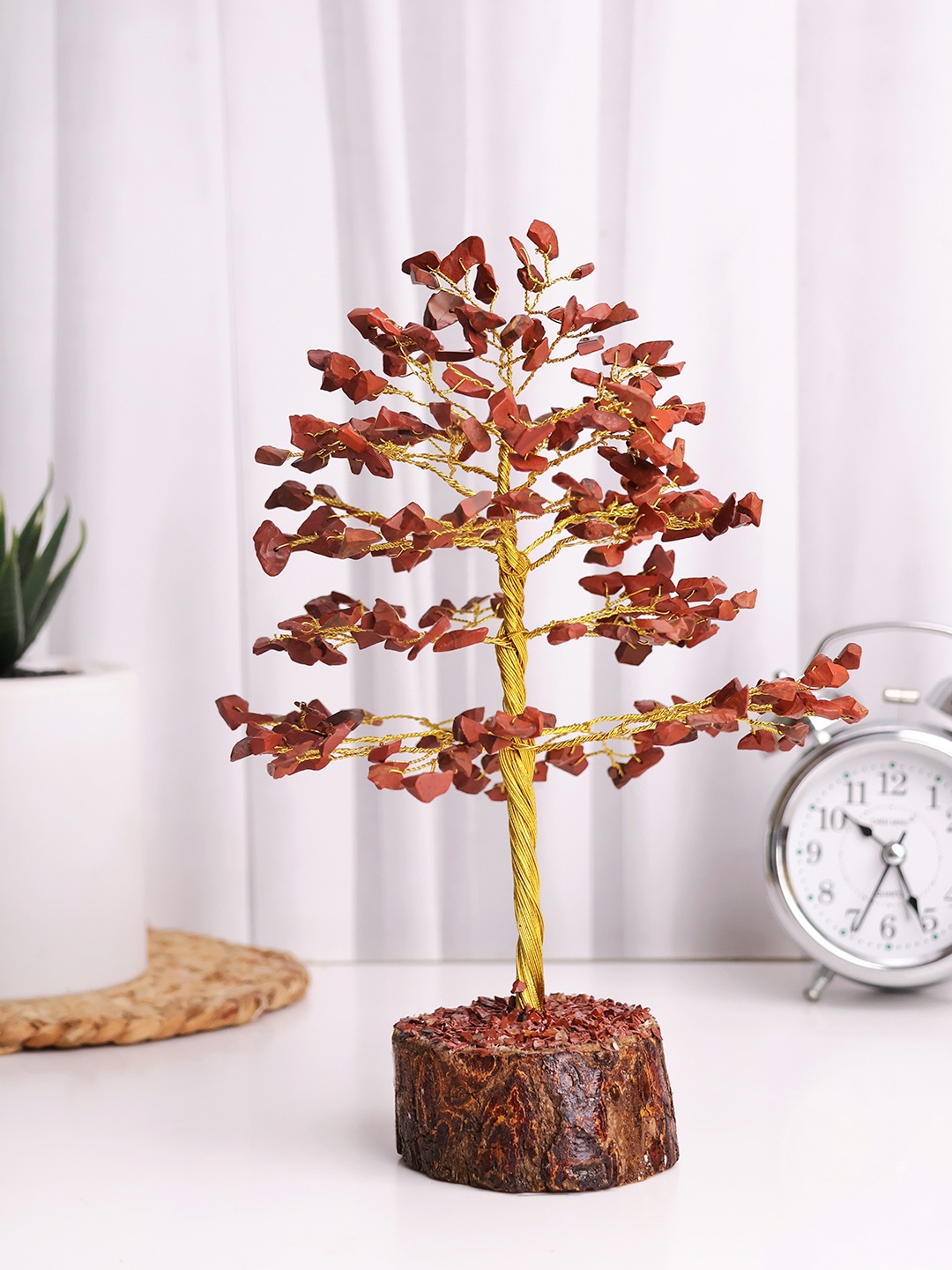 

Shubhanjali Red Gemstone Tree Showpiece