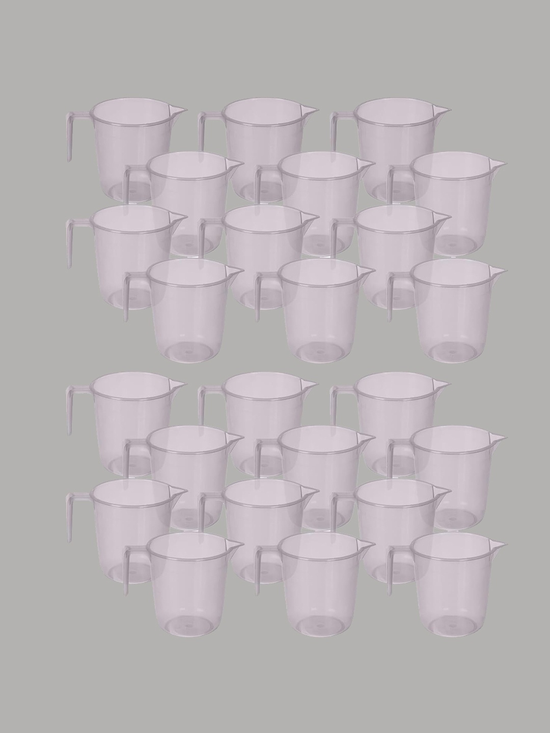 

Kuber Industries Grey 24 Pieces Bath Mugs 1.1L each