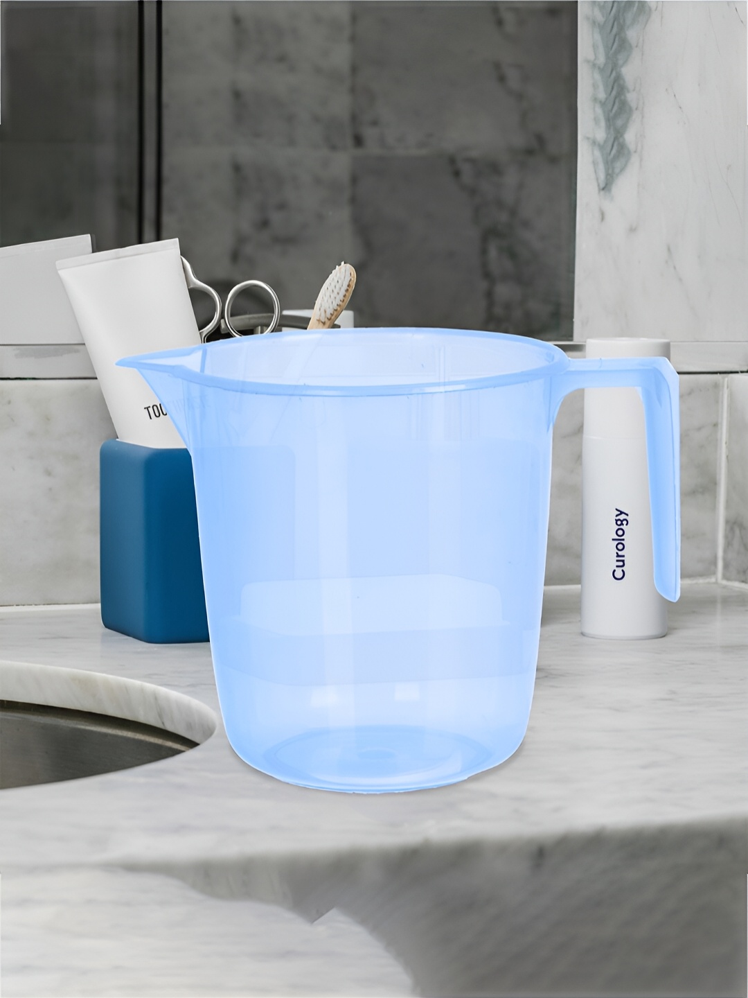 

Kuber Industries Pink & Blue 18 Pieces Bath Mugs 1.1L each