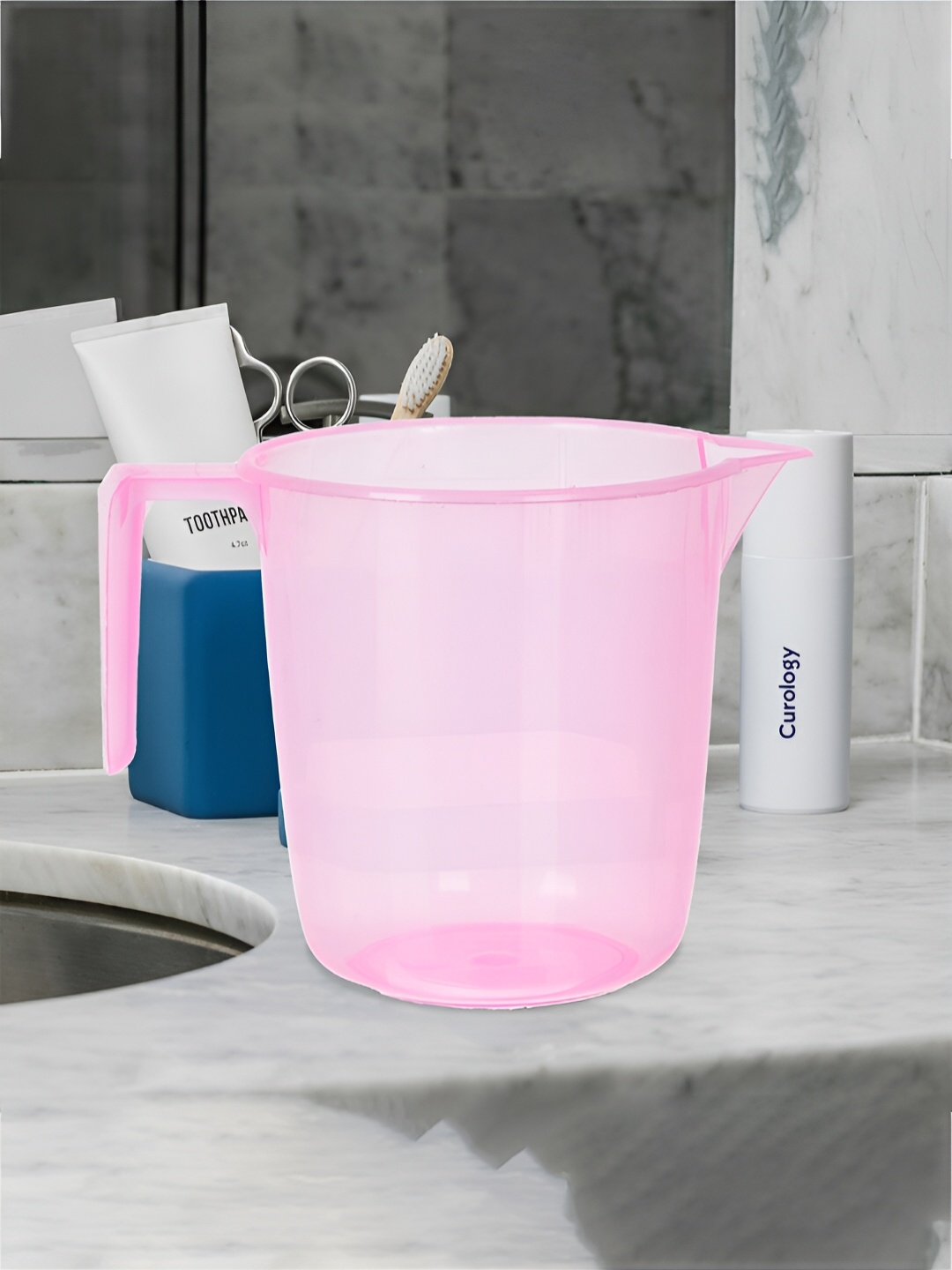 

Kuber Industries Pink & Orange 24 Pieces Bath Mugs 1.1 L each
