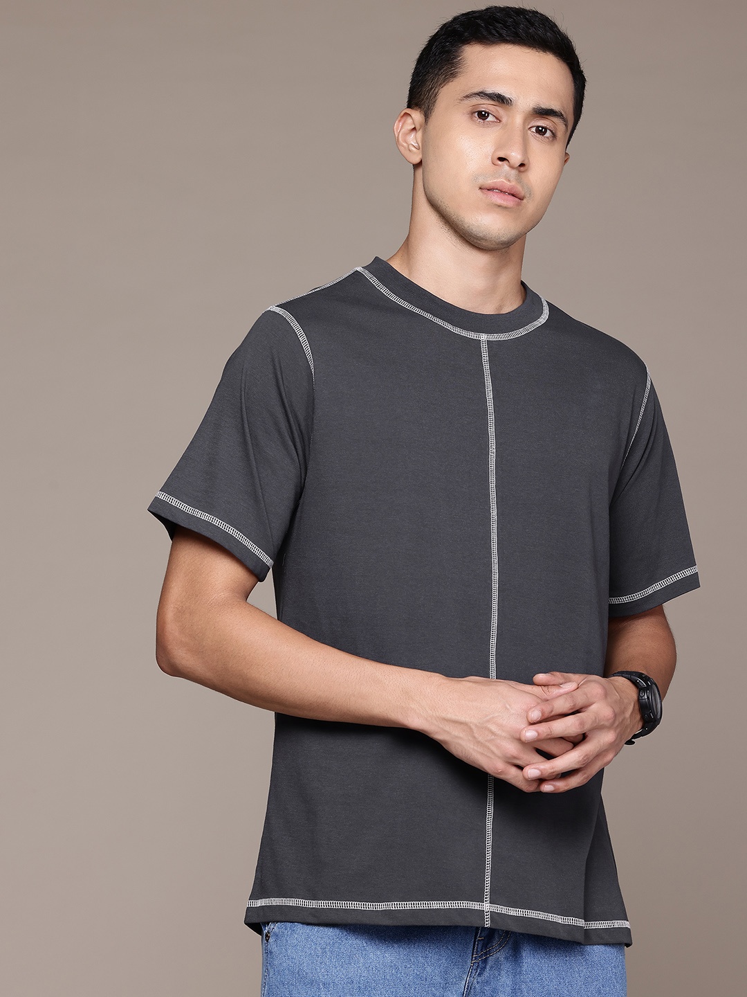 

The Roadster Lifestyle Co. Oversized T-shirt, Charcoal