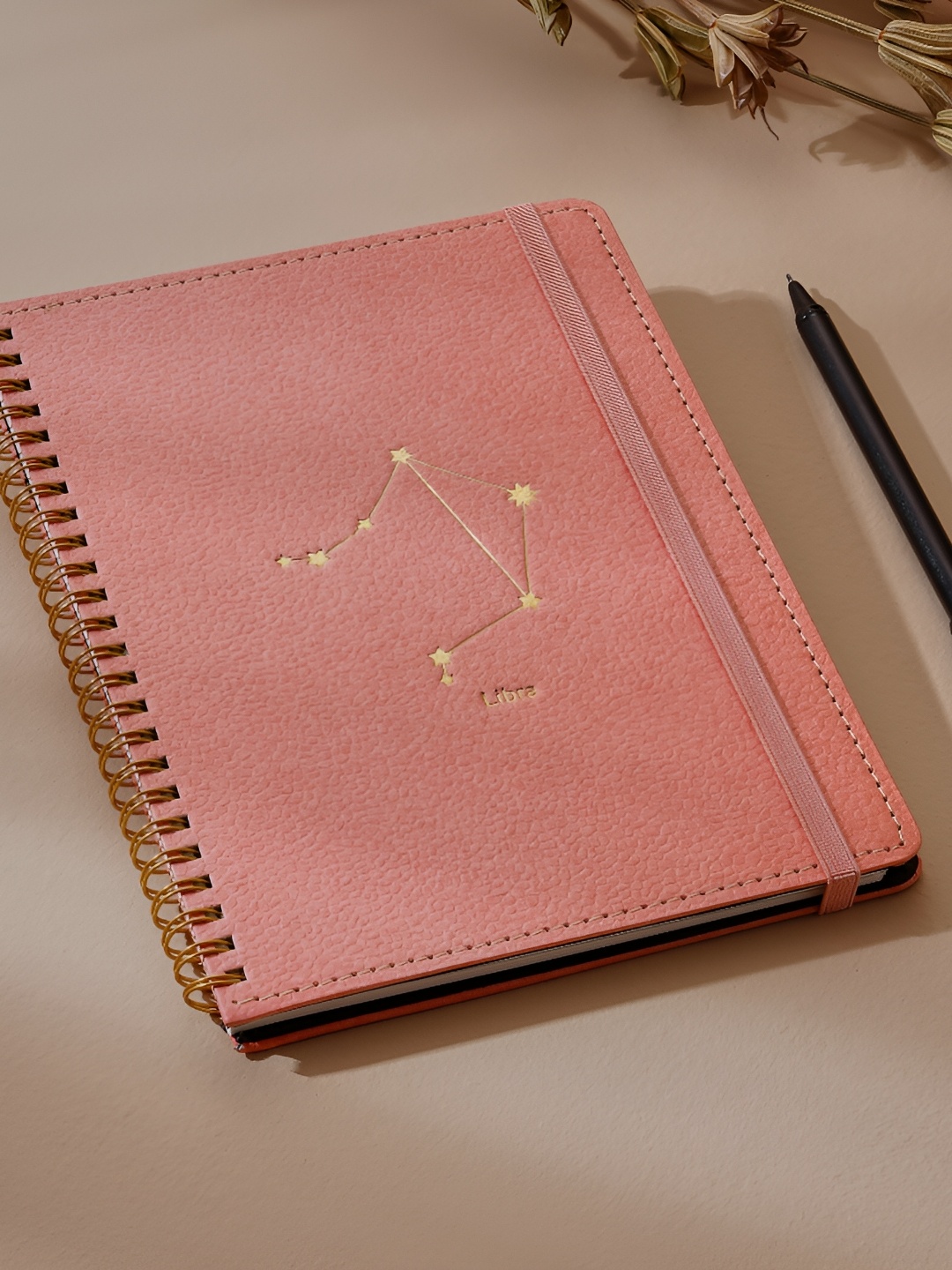 

Home Centre Corsica Zodiac Libra A5 Notebook, Pink