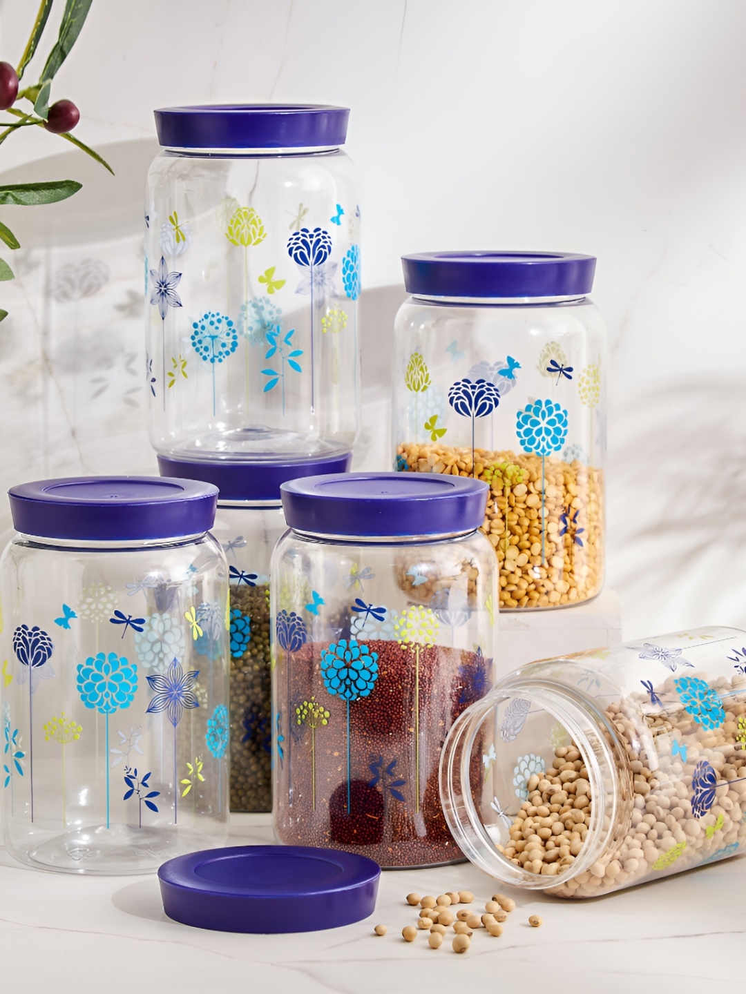 

Home Centre 6 Pieces Storage Containers 1.4L, Blue