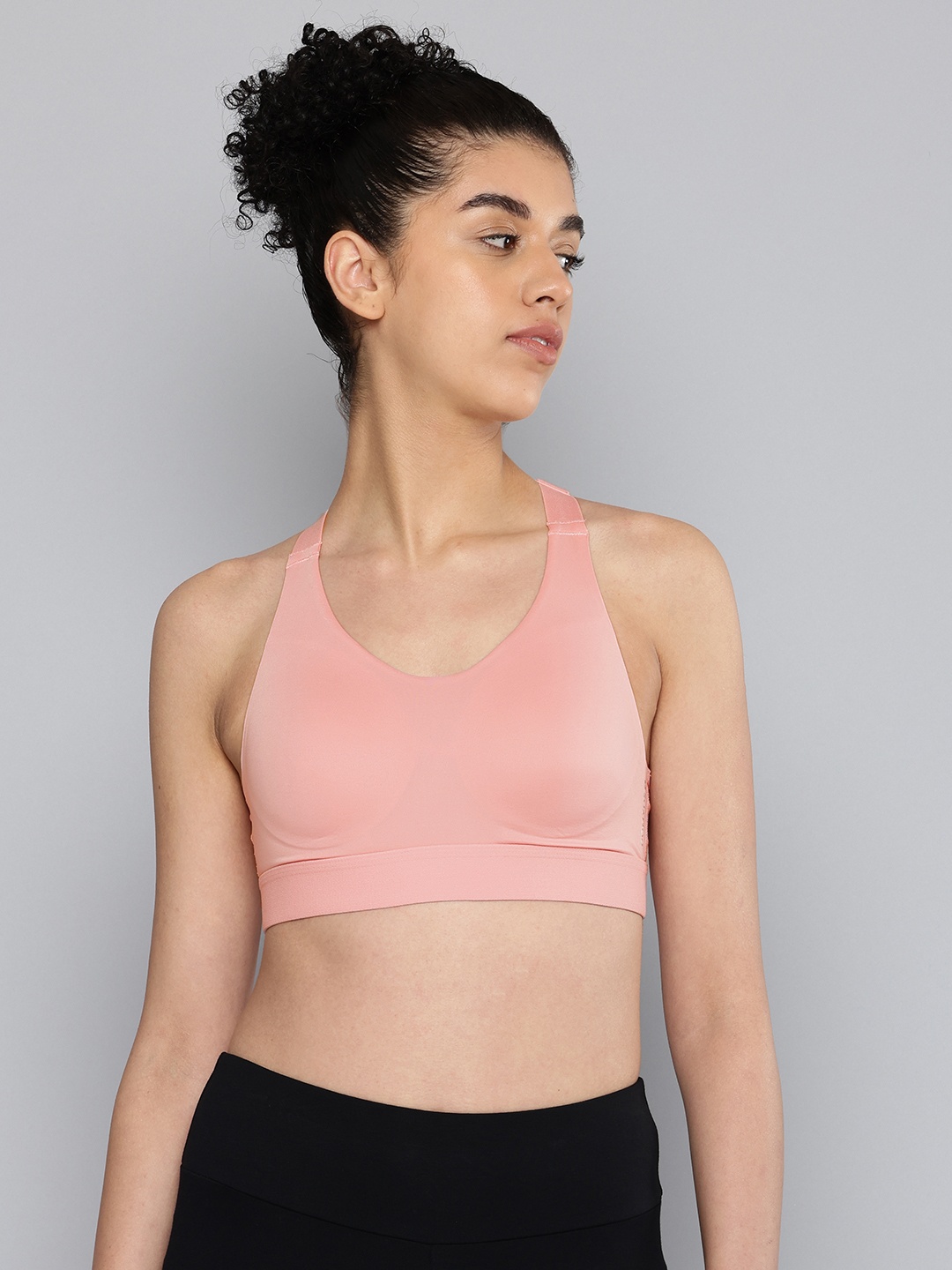 

Domyos By Decathlon Full Coverage Lightly Padded Workout Bra 8667269-Pink