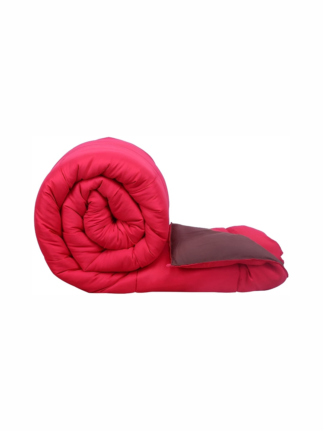 

RF RELAXFEEL Pink & Brown Geometric Heavy Winter 233 GSM Single Bed Comforter