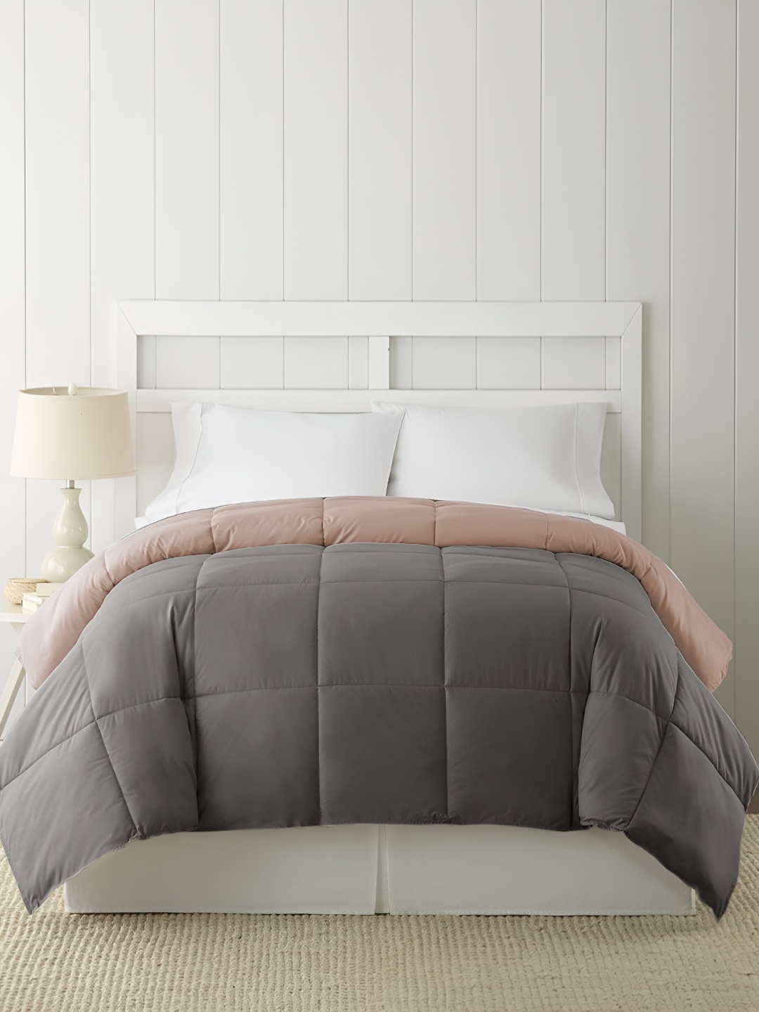 

RF RELAXFEEL Grey & Charcoal Heavy Winter 233 GSM Single Bed Comforter
