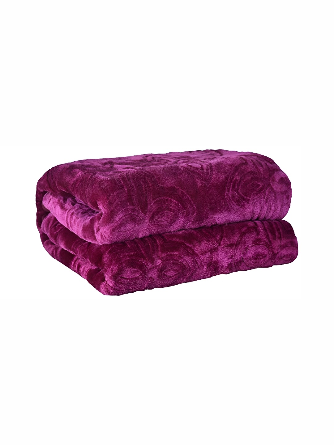 

RF RELAXFEEL Purple Ethnic Motifs Heavy Winter 150 GSM Double Bed Blanket