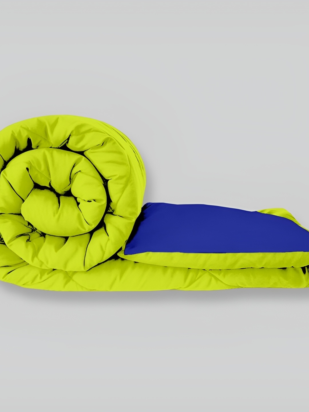 

RF RELAXFEEL Green & Blue Heavy Winter 233 GSM Single Bed Quilt