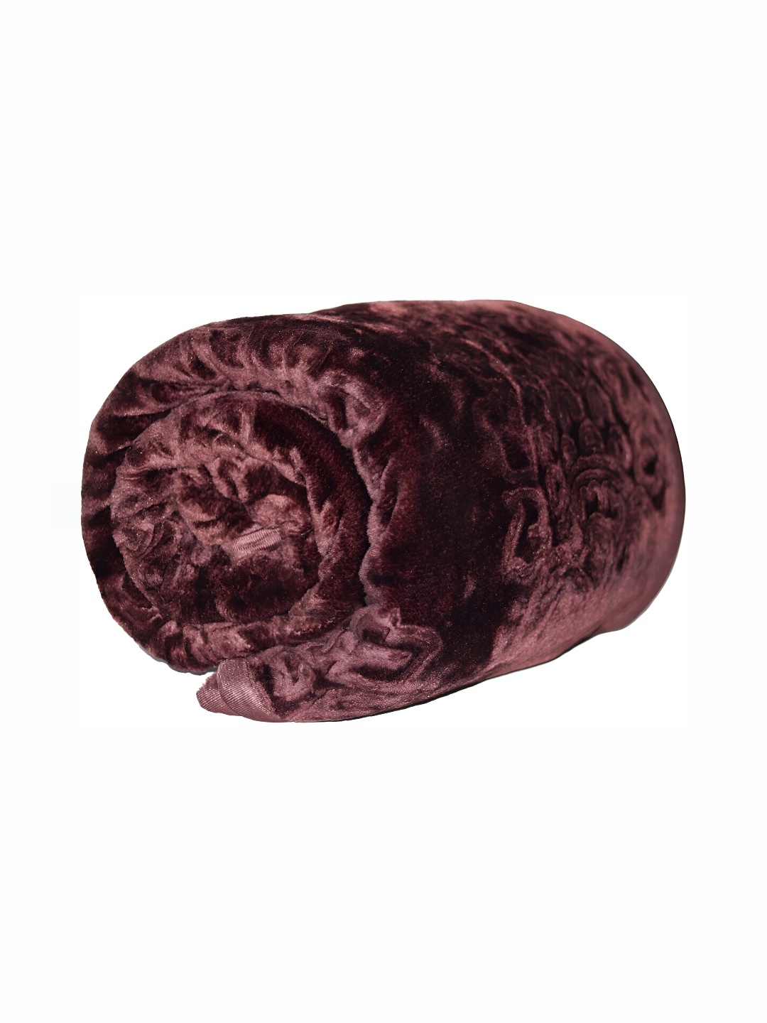 

RF RELAXFEEL Brown Floral Heavy Winter 500 GSM Bed Blanket
