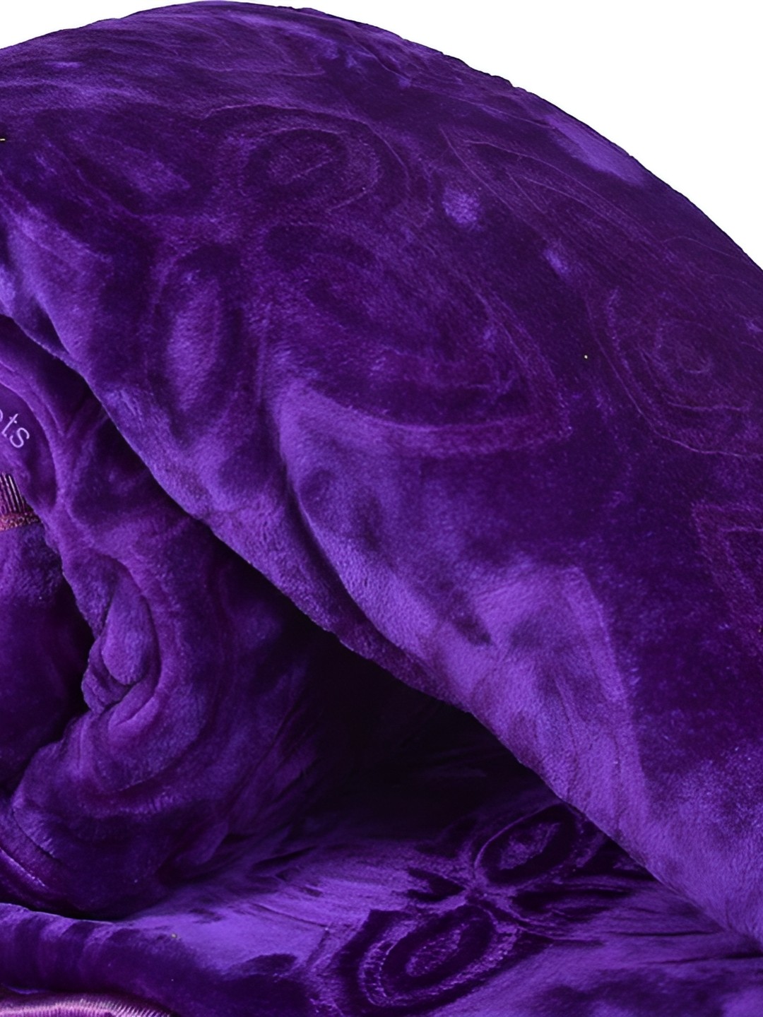 

RF RELAXFEEL Purple Ethnic Motifs Heavy Winter 150 GSM Double Bed Blanket