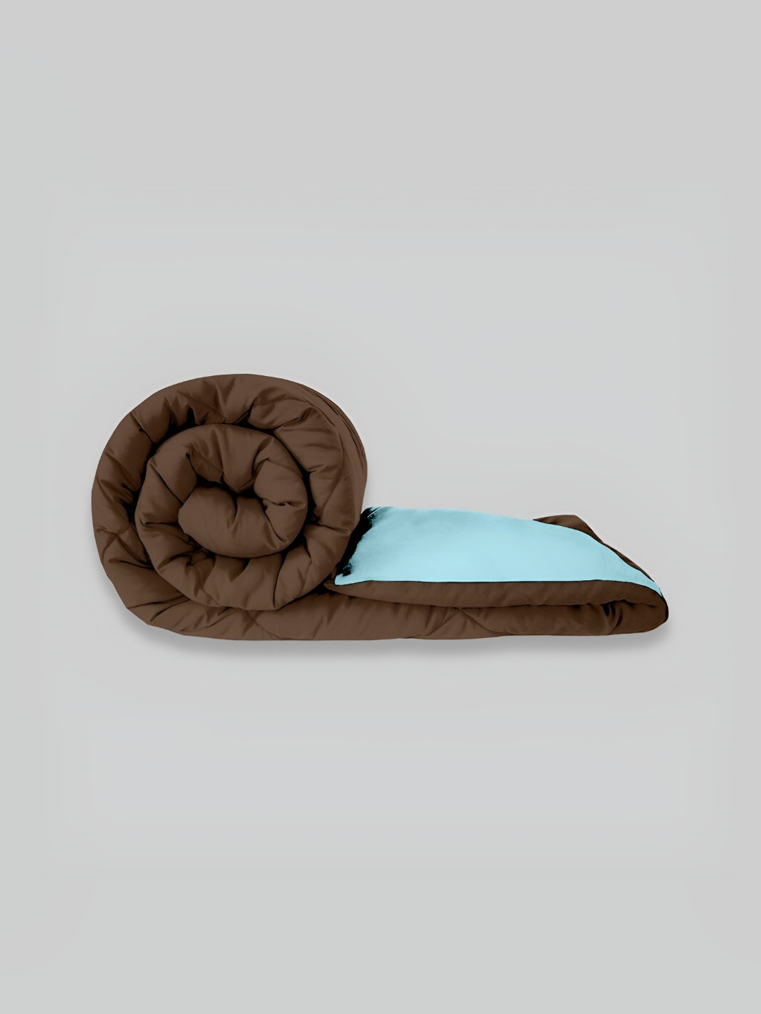 

RF RELAXFEEL Blue & Brown Geometric Heavy Winter 233 GSM Single Bed Quilt