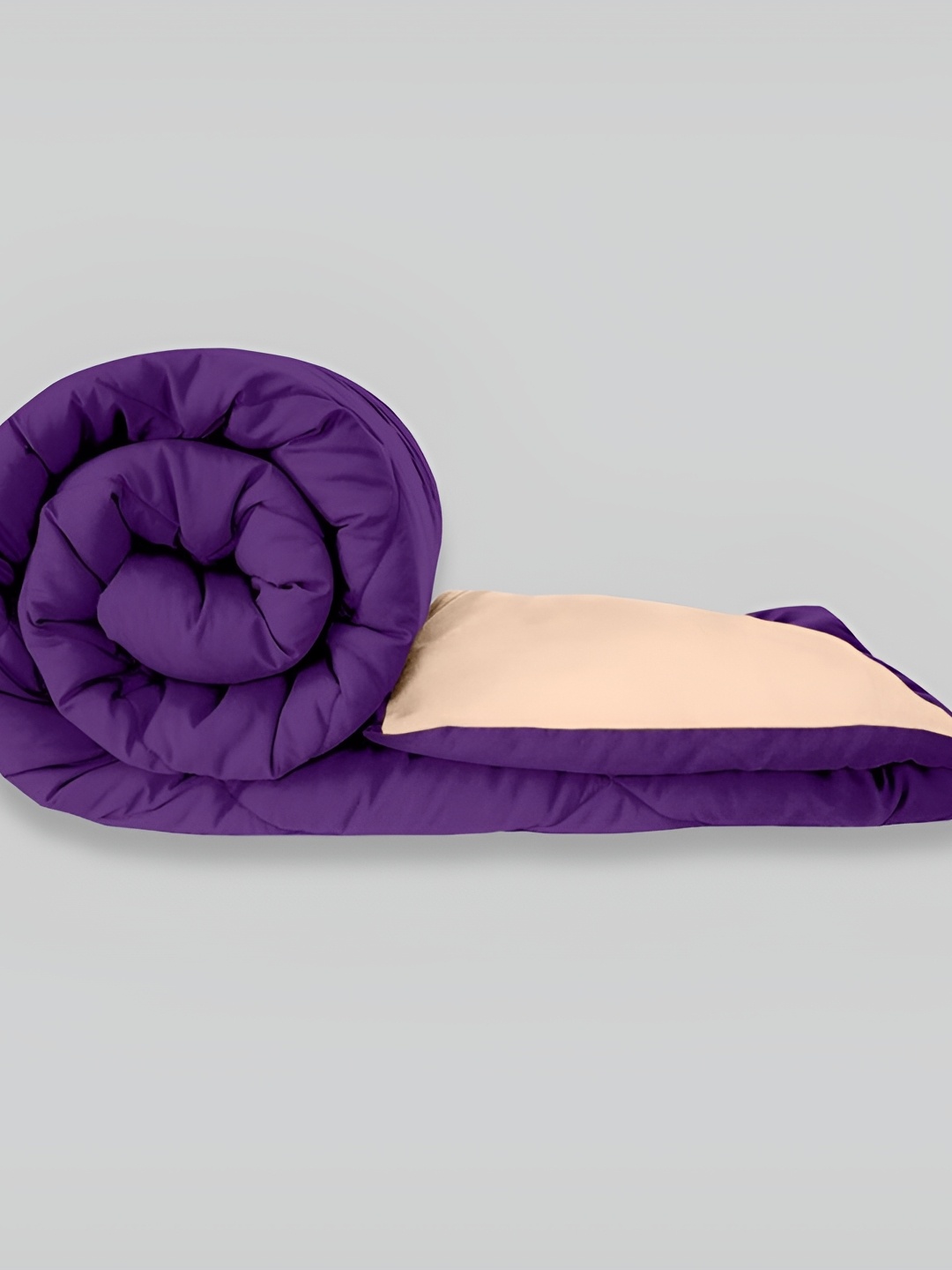 

RF RELAXFEEL Purple & Peach Heavy Winter 233 GSM Double Bed Quilt