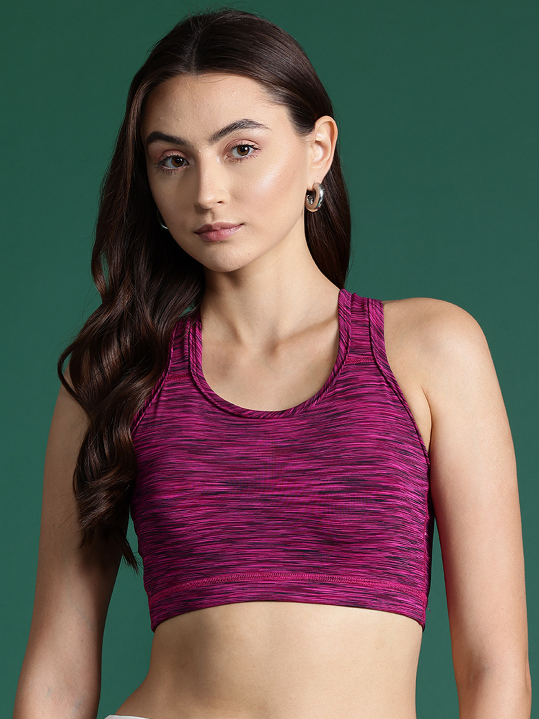 

DressBerry Self Design Full Coverage Lightly Padded Bra, Purple