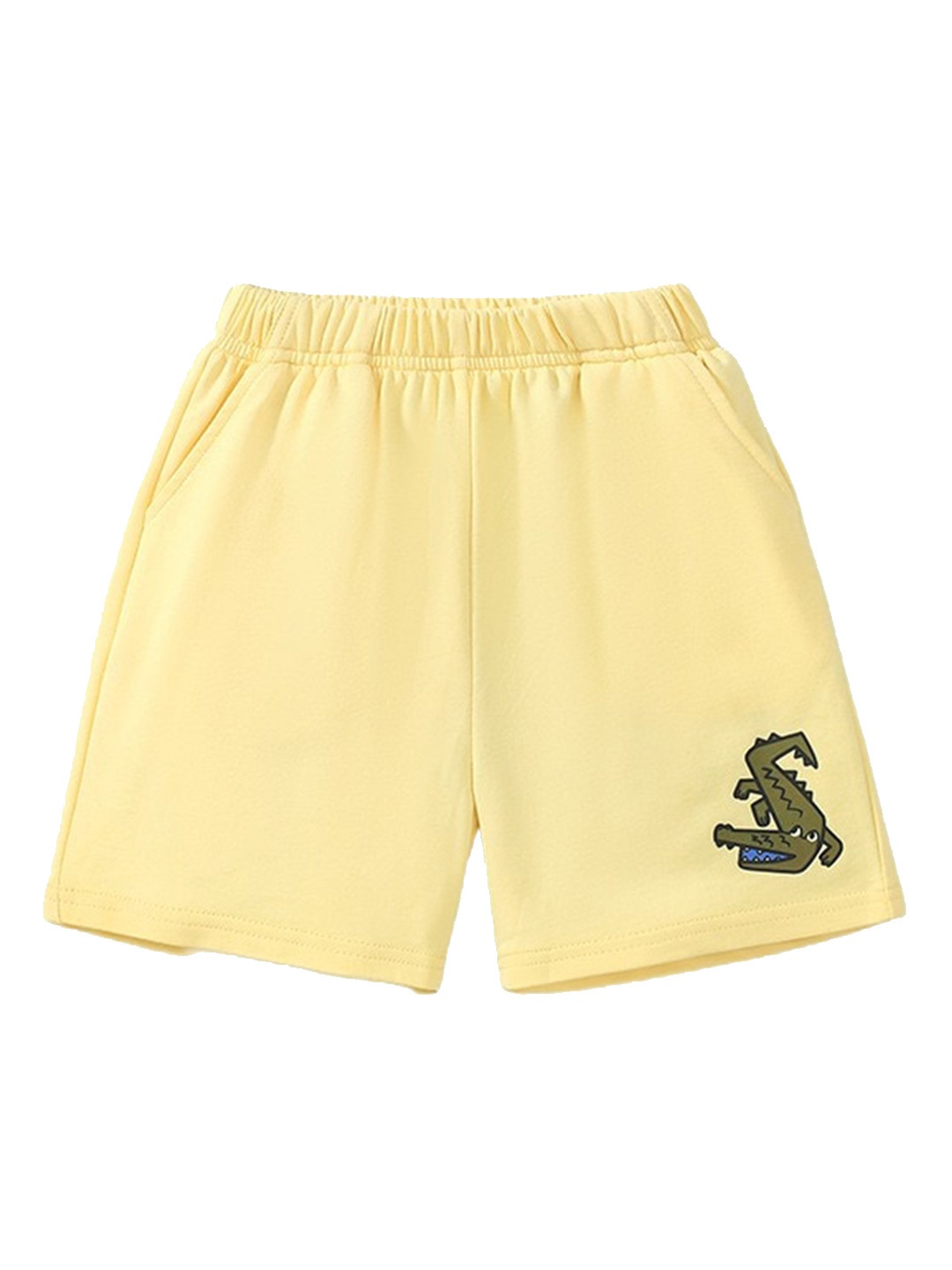 

StyleCast x Revolte Yellow Boys Loose Fit Cotton Shorts