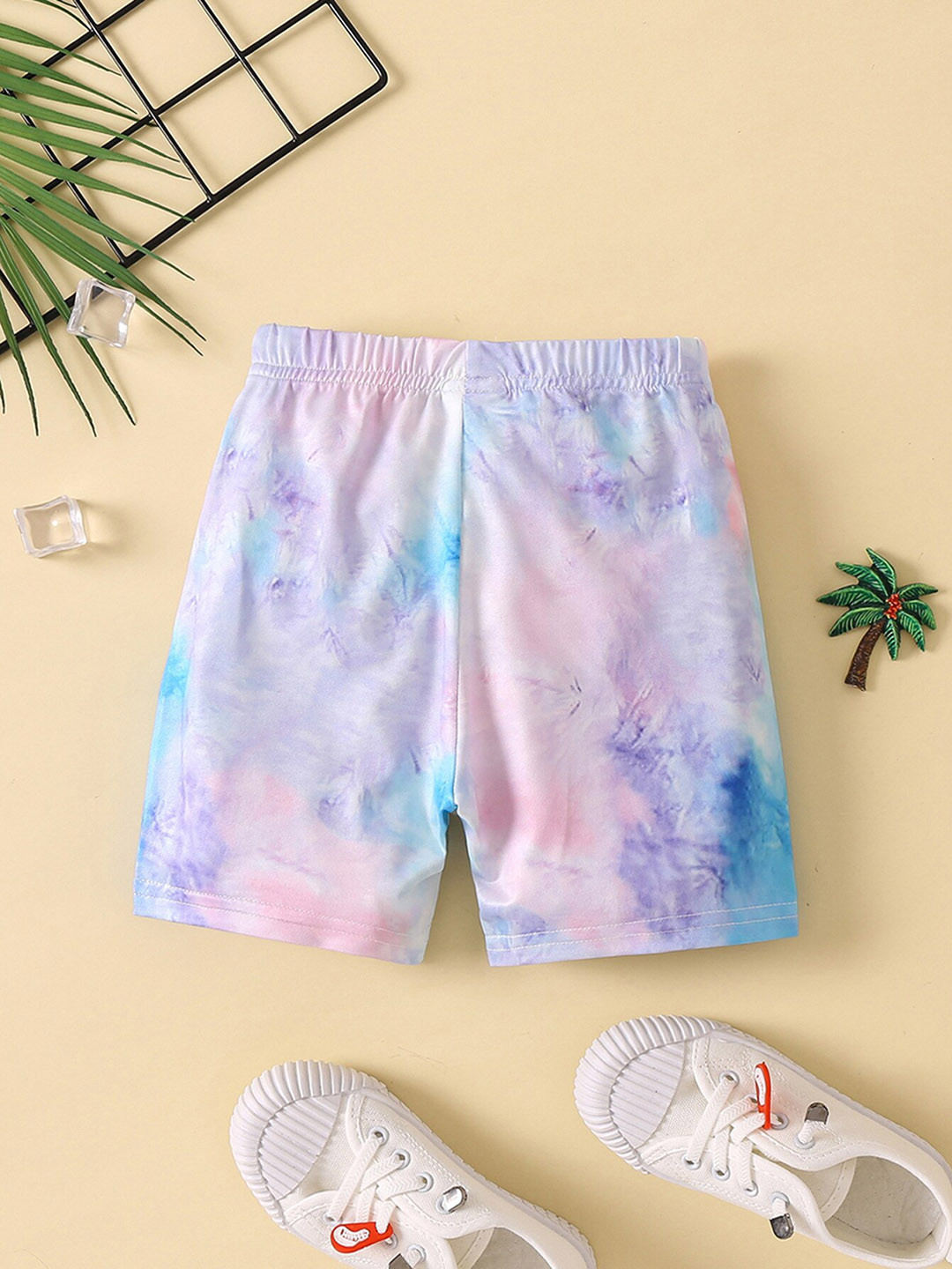 

StyleCast x Revolte Girls Blue Abstract Printed Loose Fit Regular Shorts