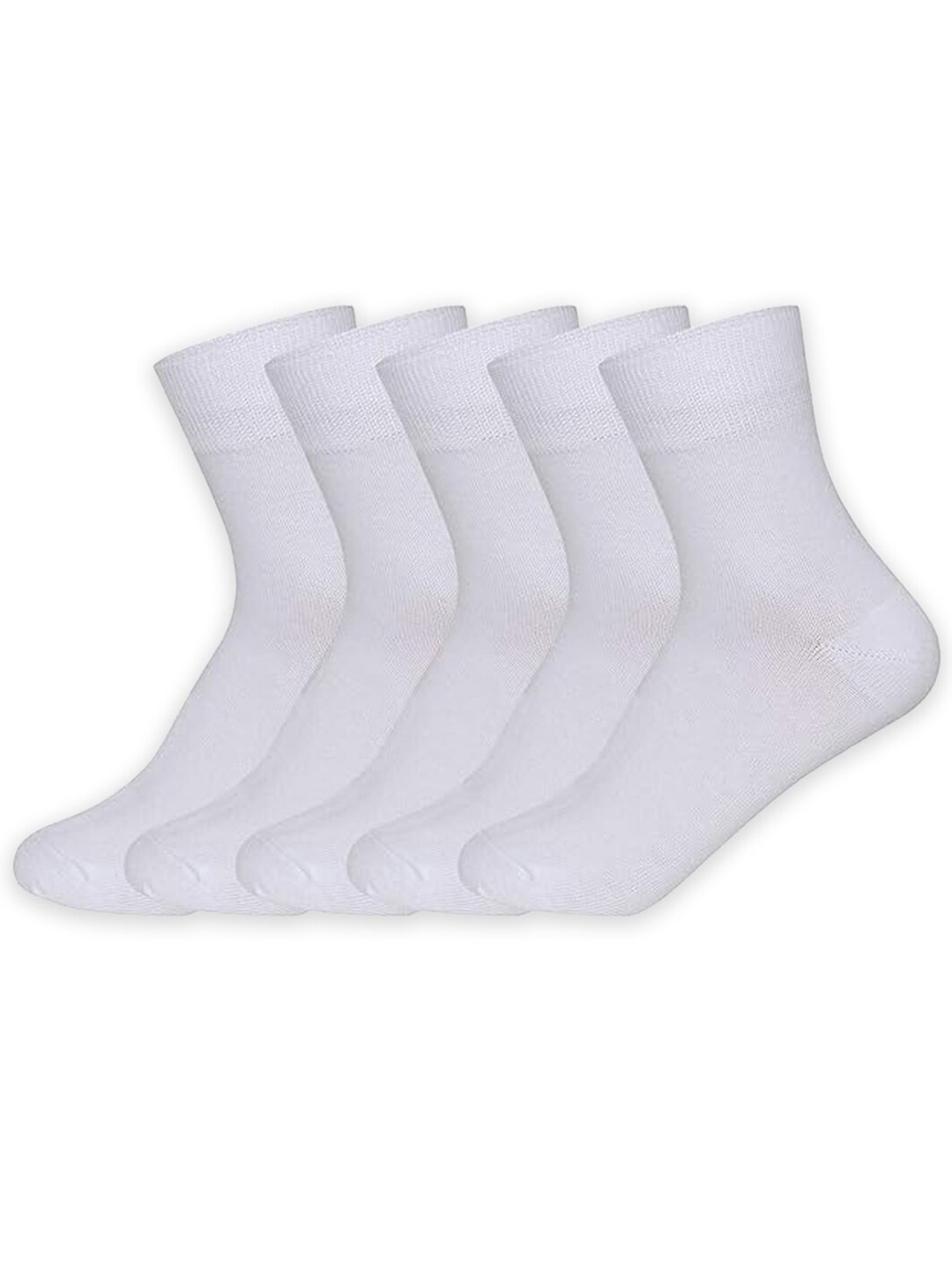 

Supersox Kids Pack Of 5 Combed Cotton Ankle Length Socks, White