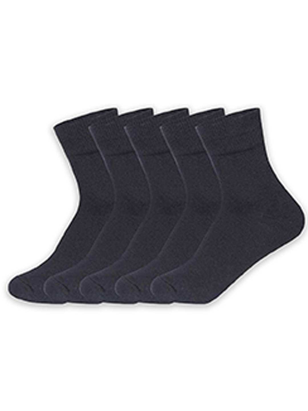 

Supersox Kids Pack Of 5 Combed Cotton Ankle Length Socks, Black