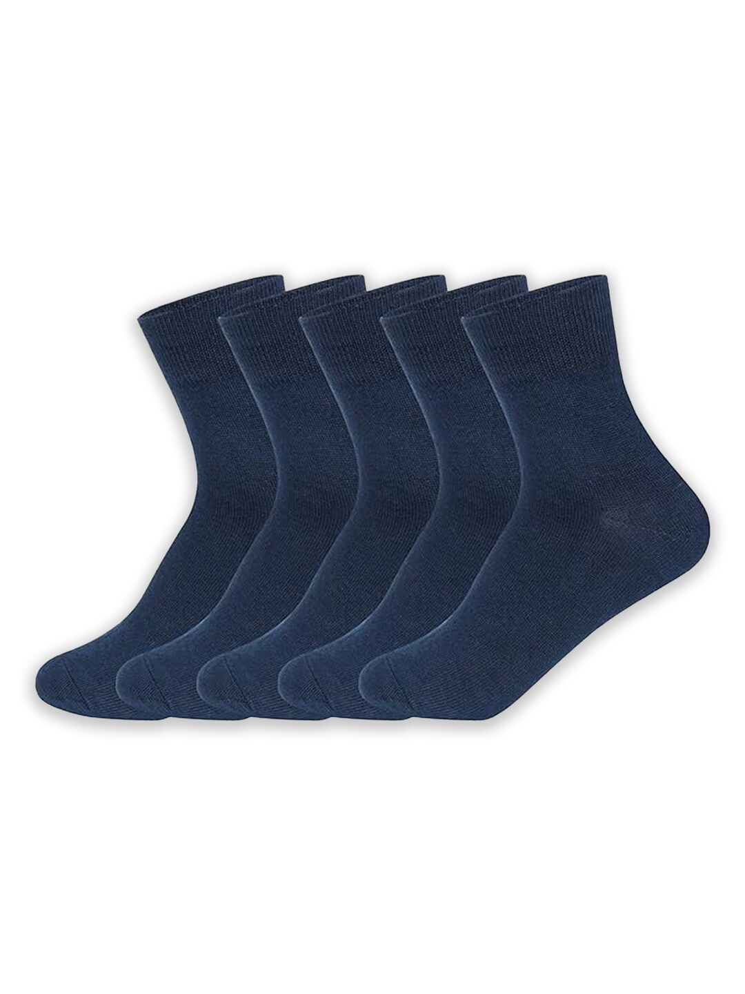 

Supersox Kids Pack Of 5 Combed Cotton Ankle Length Socks, Navy blue