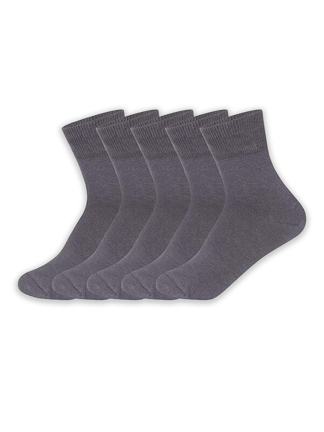 

Supersox Kids Pack Of 5 Cotton Ankle Length Socks, Grey