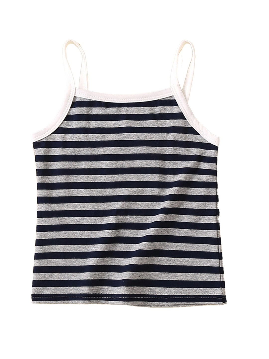 

StyleCast x Revolte Grey & Black Striped Cotton Top