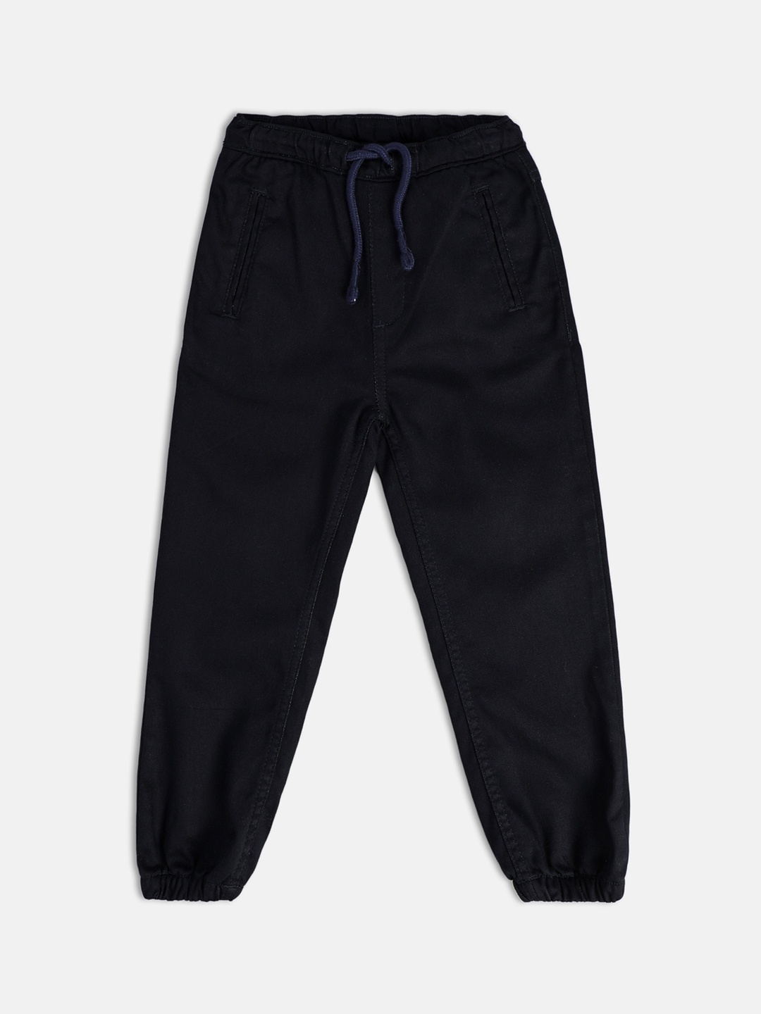 

MINI KLUB Boys Mid-Rise Relaxed Joggers Trouser, Navy blue