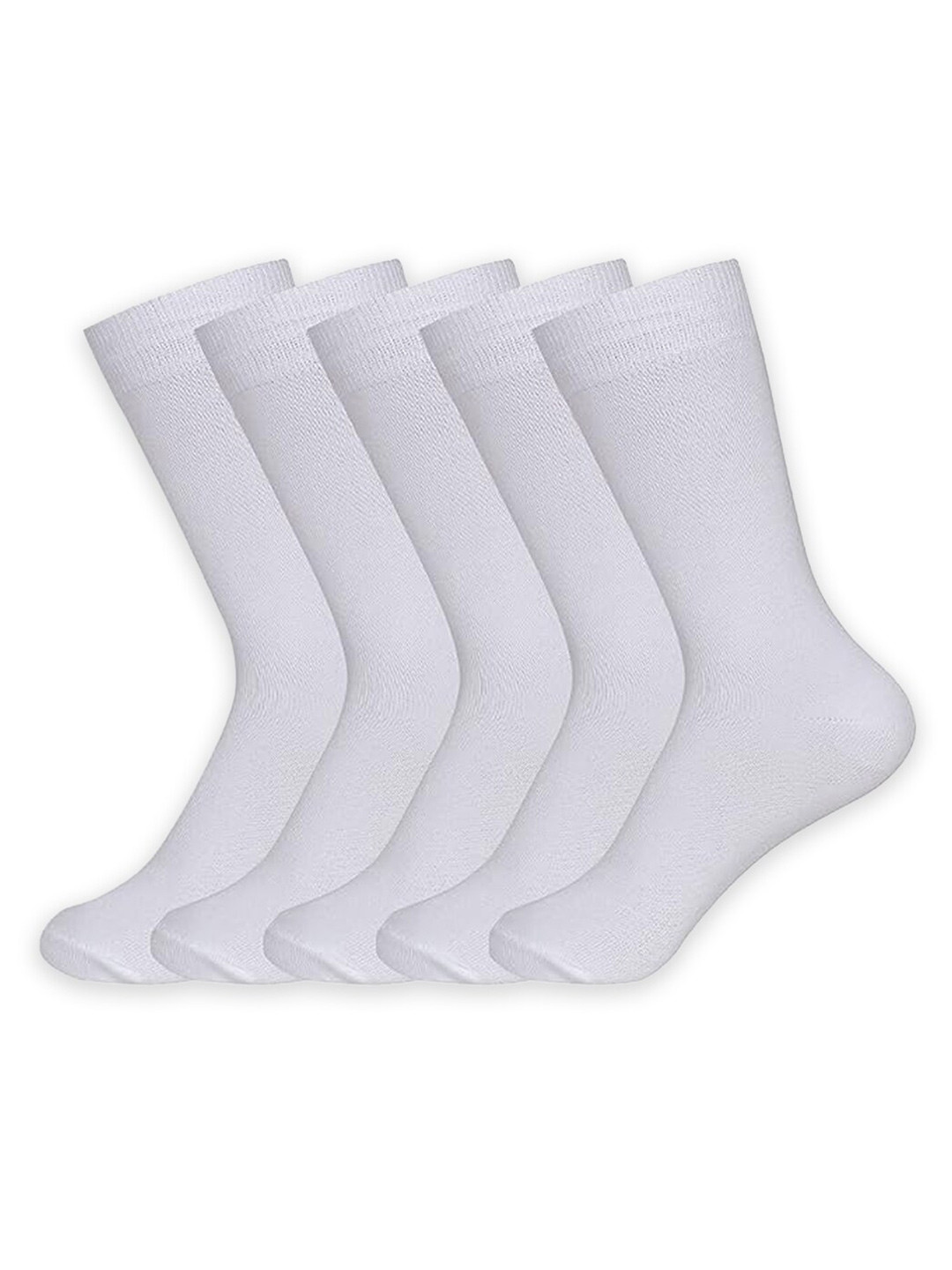 

Supersox Boys Pack Of 5 Cotton Calf Length Socks, White