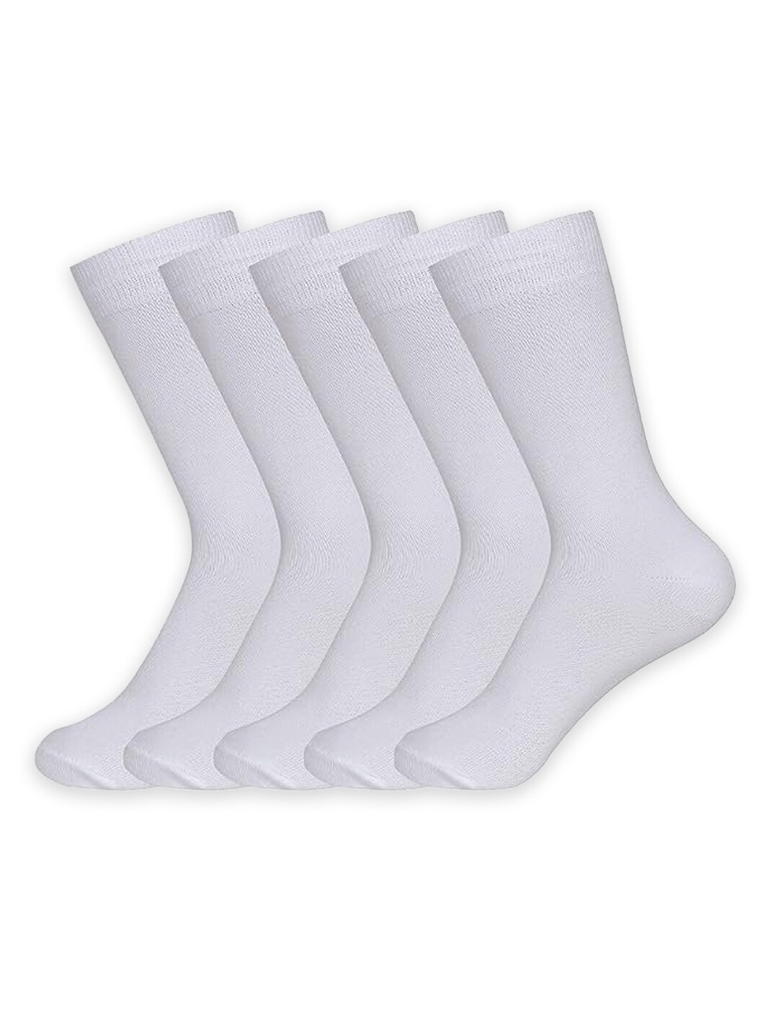 

Supersox Boys Pack Of 5 Anti Bacterial Cotton Calf Length Socks, White