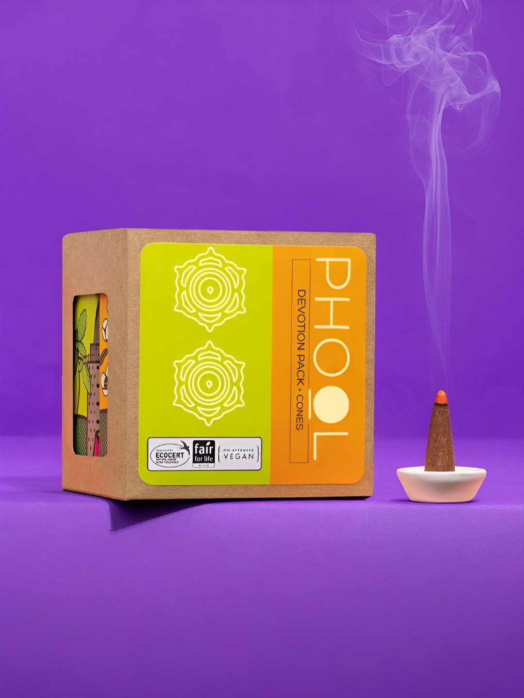 

Phool Green Textured Incense Cones