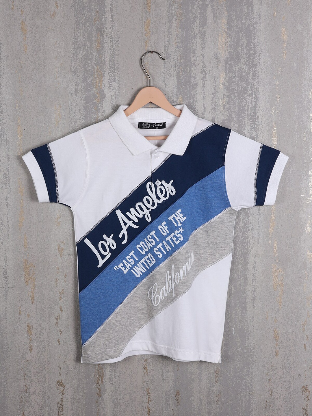 

Albion Boys Colourblocked Cotton T-shirt, White