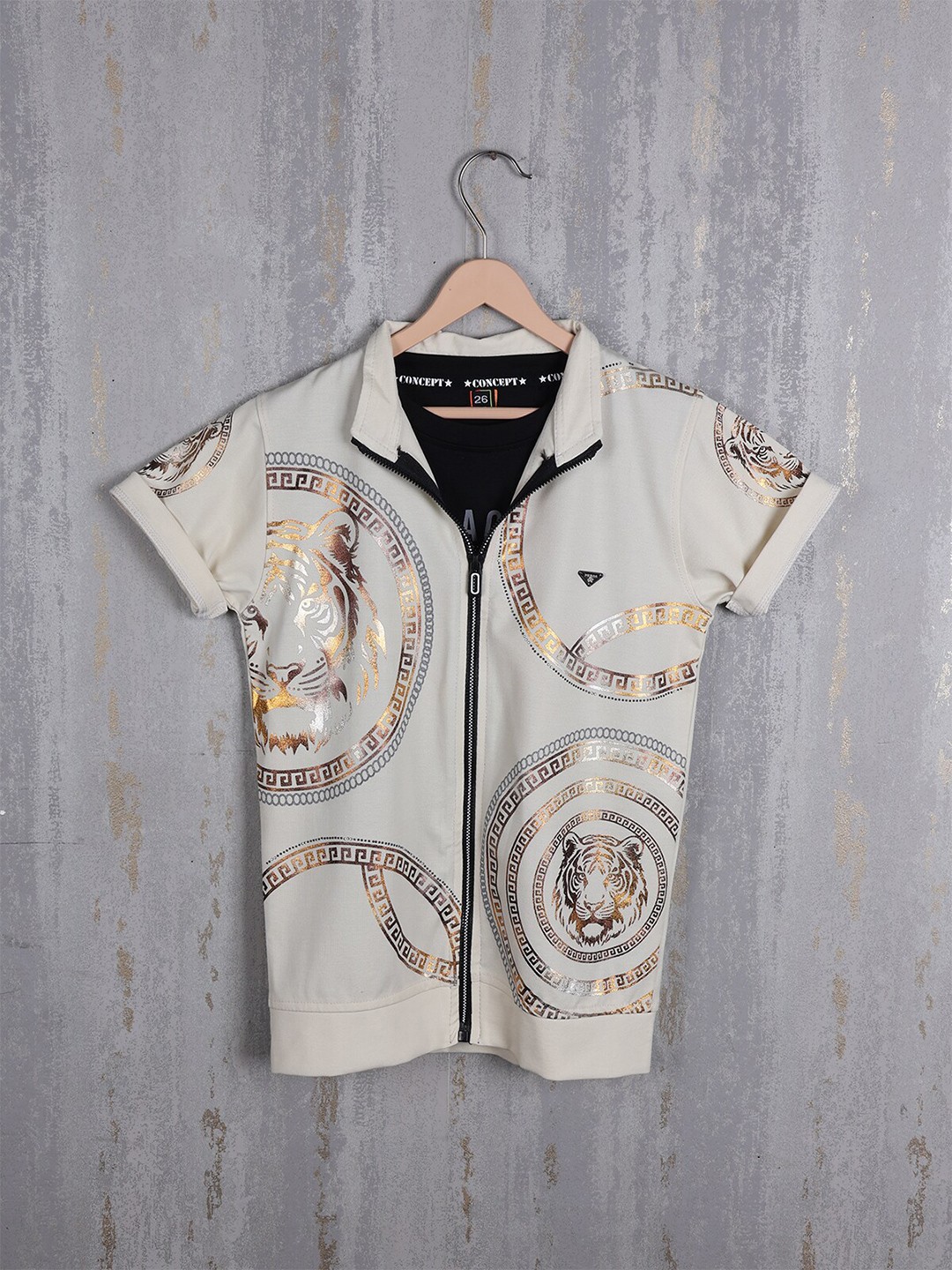 

Albion Boys Printed Applique T-shirt, White